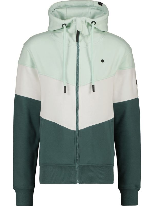 Alife and Kickin Alife and Kickin Суичъри с качулка 'Simon'  мента / тъмнозелено / бяло
