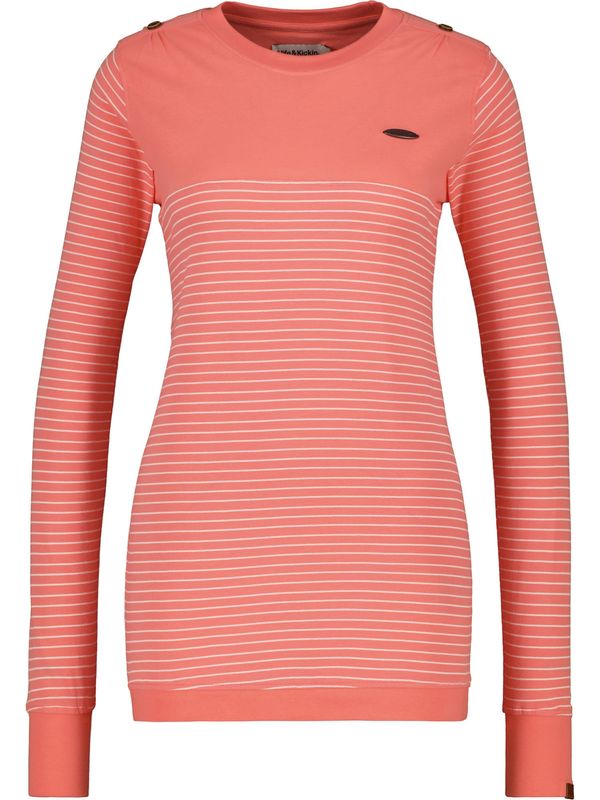 Alife and Kickin Alife and Kickin Тениска  антрацитно черно / сьомга / бяло