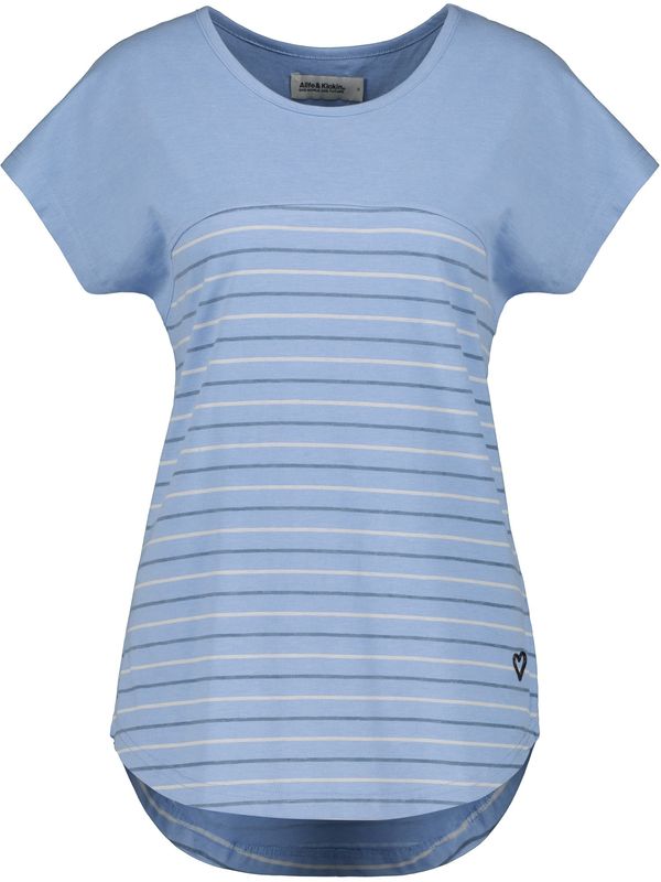Alife and Kickin Alife and Kickin Тениска 'ClarettaAK'  нейви синьо / светлосиньо / бяло