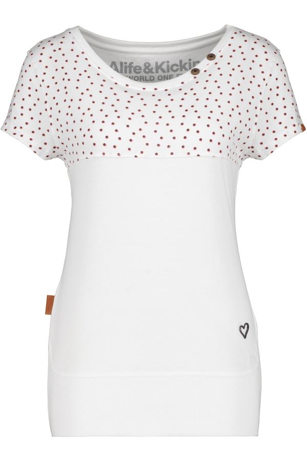 Alife and Kickin Alife and Kickin Тениска 'CoraAK'  карамел / оранжево / розово / бяло