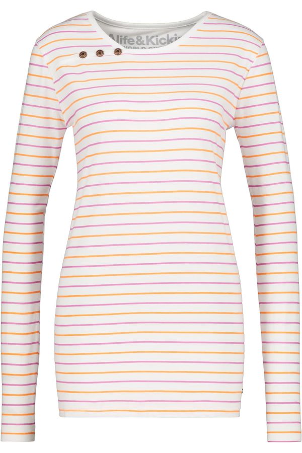 Alife and Kickin Alife and Kickin Тениска 'Janet'  лилав / оранжево / бяло