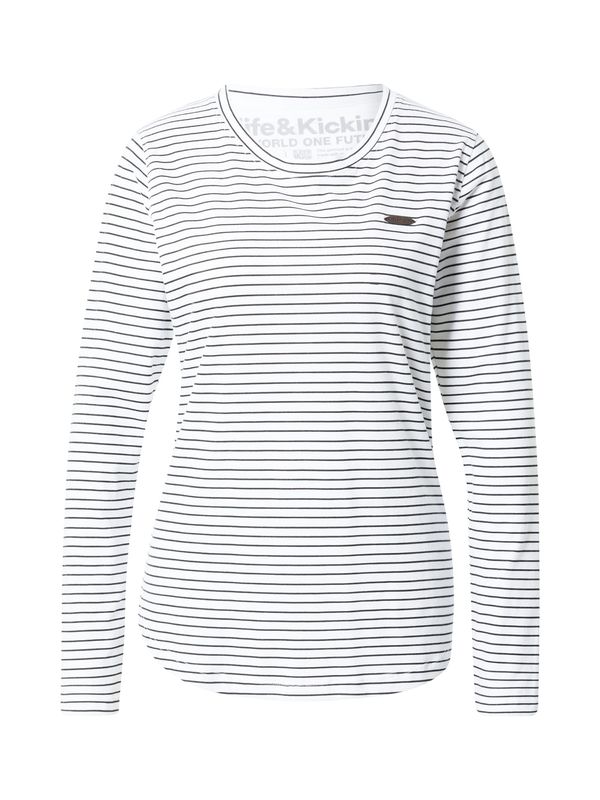 Alife and Kickin Alife and Kickin Тениска 'LeaAK'  черно / бяло