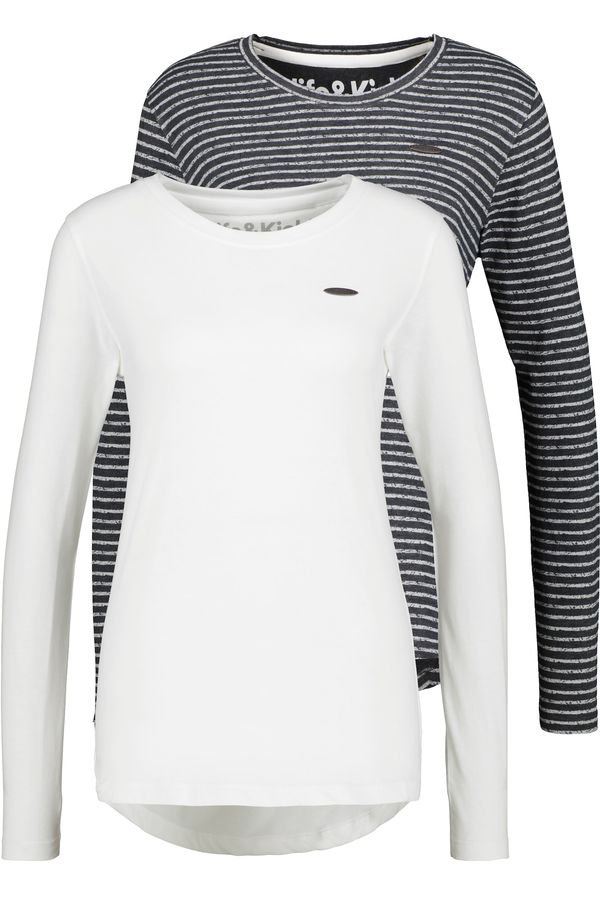 Alife and Kickin Alife and Kickin Тениска 'LeaAK'  нейви синьо / бронз / бяло