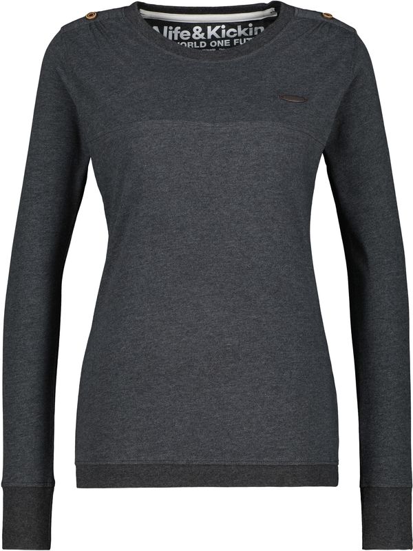 Alife and Kickin Alife and Kickin Тениска 'Leonie'  черен меланж