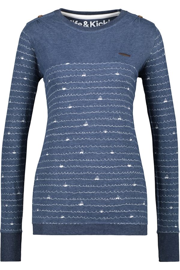 Alife and Kickin Alife and Kickin Тениска 'LeonieAK B'  гълъбово синьо / бронз / бяло