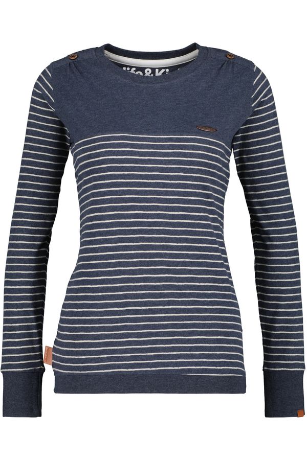 Alife and Kickin Alife and Kickin Тениска 'LeonieAK'  морскосиньо / бяло