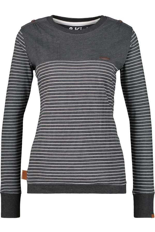 Alife and Kickin Alife and Kickin Тениска 'LeonieAK'  тъмносиво / бяло