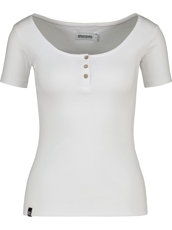 Alife and Kickin Alife and Kickin Тениска 'Rosa'  черно / бяло