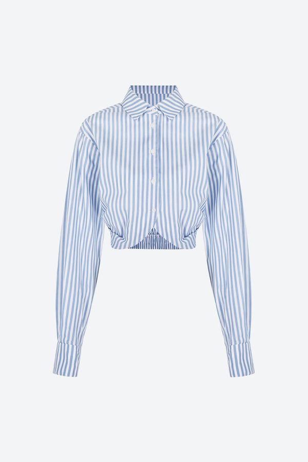 Aligne Aligne Блуза 'Flick'  светлосиньо / бяло