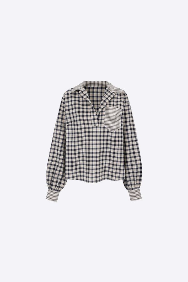 Aligne Aligne Блуза 'Gee'  нейви синьо / кафяво