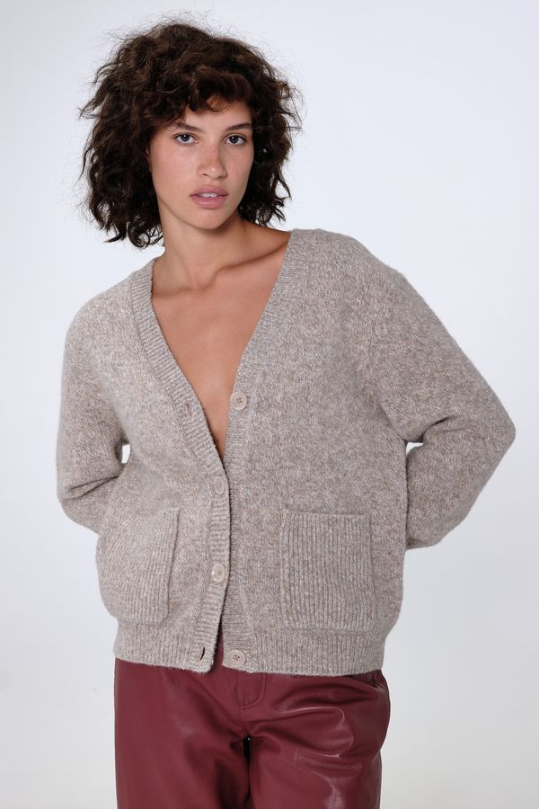 Aligne Aligne Плетена жилетка 'Griffin'  бежово меланж