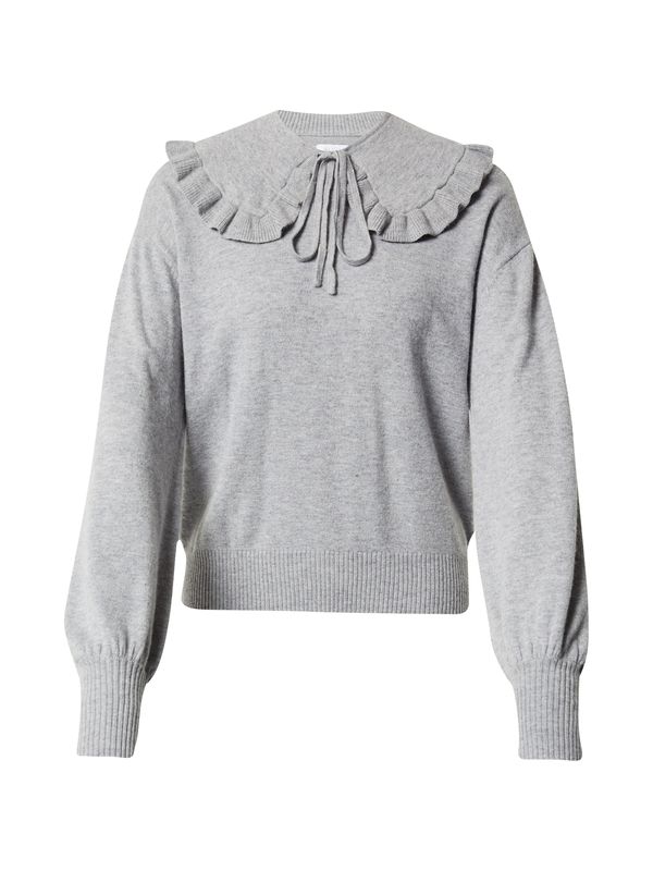 Aligne Aligne Пуловер 'Eva - Detachable collar jumper'  сиво