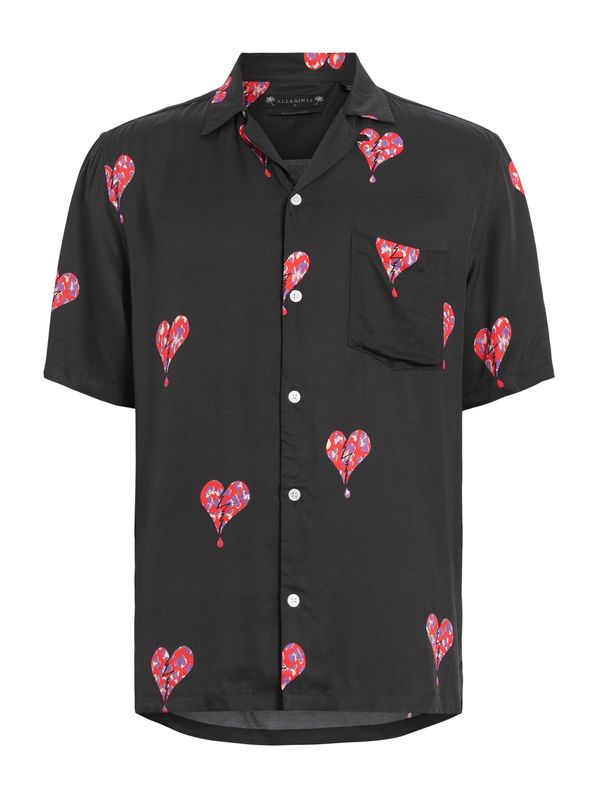 AllSaints AllSaints Риза 'IKUMA BREAKUP'  лавандула / червено / черно / мръсно бяло