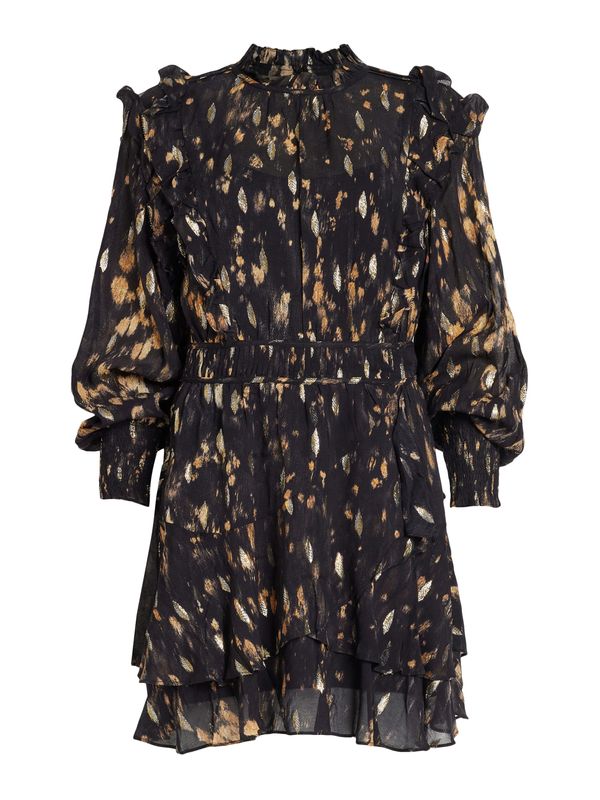 AllSaints AllSaints Рокля 'TULIA RONNIE'  кафяво / каки / черно / сребърно