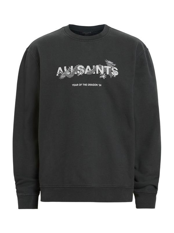 AllSaints AllSaints Суичър 'CHIAO'  черно / мръсно бяло