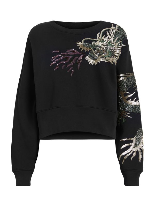 AllSaints AllSaints Суичър 'DRAGON'  маслина / бледоморав / черно