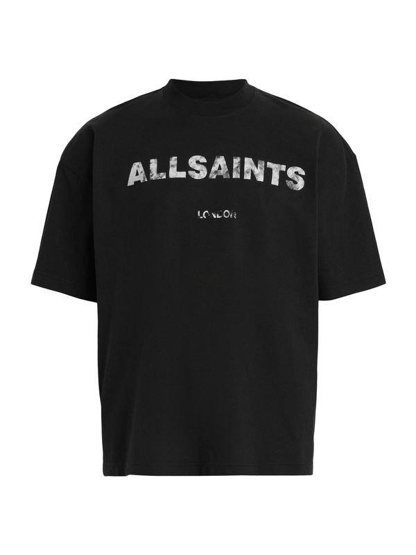 AllSaints AllSaints Тениска 'FLOCKER'  сиво / черно / бяло