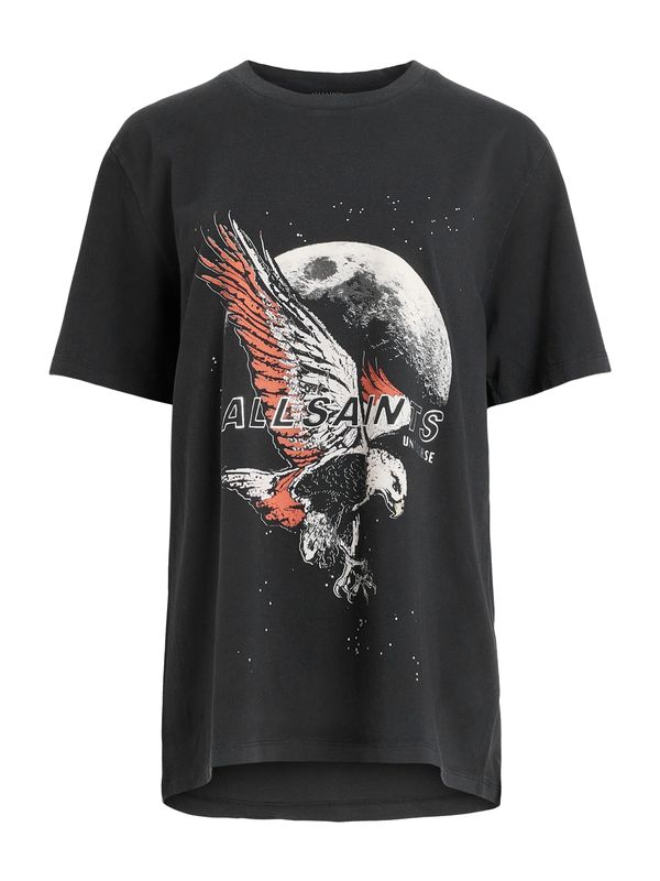 AllSaints AllSaints Тениска 'STARDUST'  червено / черно / мръсно бяло