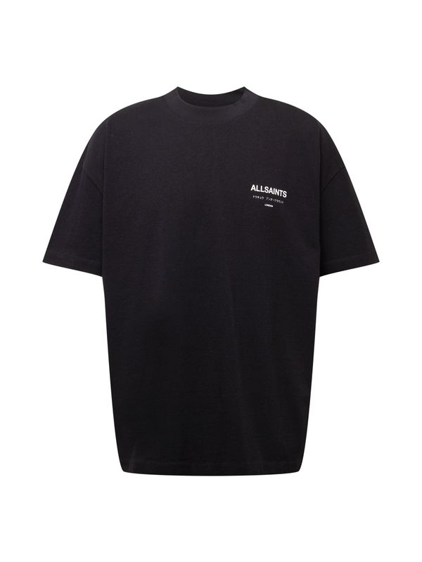 AllSaints AllSaints Тениска 'Underground'  черно / бяло