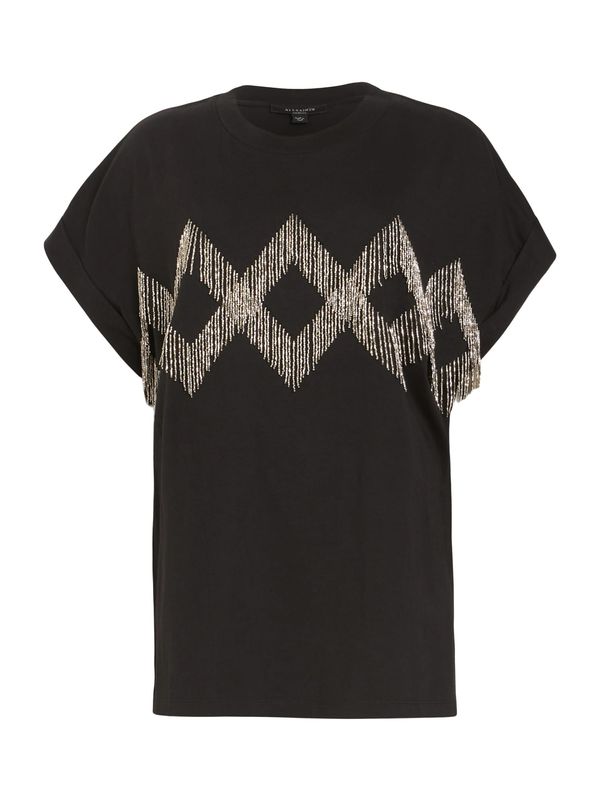 AllSaints AllSaints Тениска 'ZANIAH'  черно