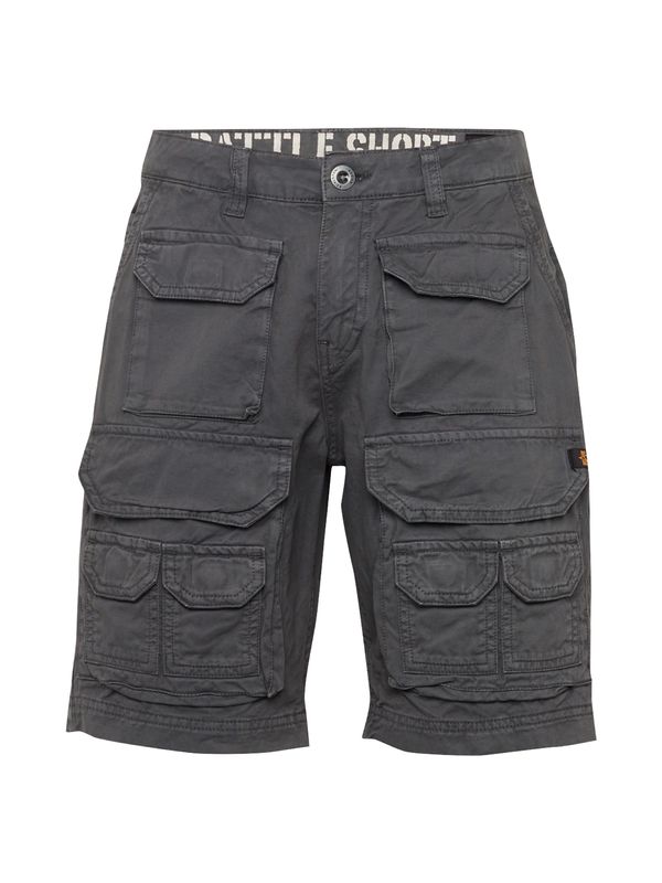 ALPHA INDUSTRIES ALPHA INDUSTRIES Панталон 'Battle'  графитено сиво / оранжево / черно