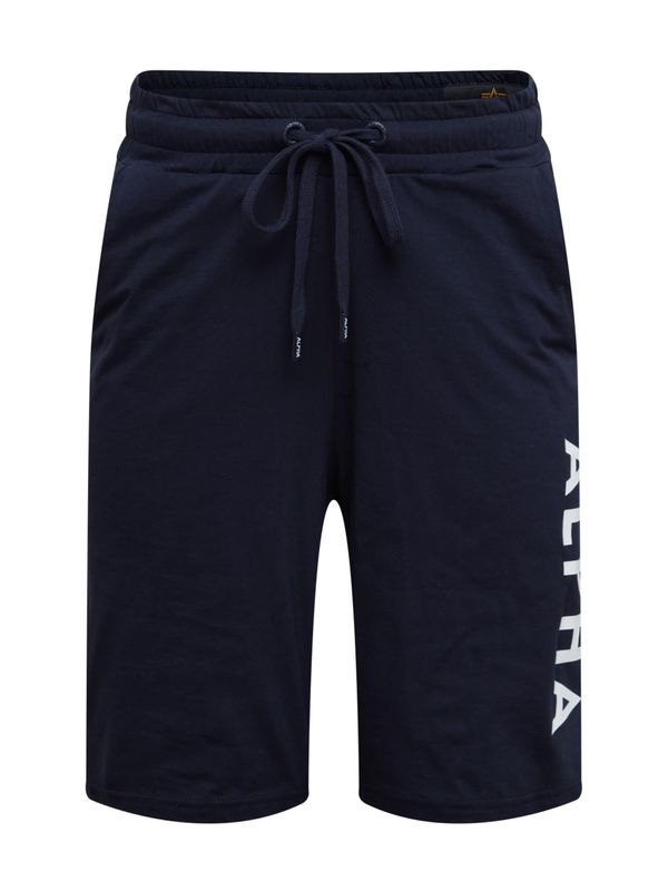ALPHA INDUSTRIES ALPHA INDUSTRIES Панталон  нейви синьо / бяло