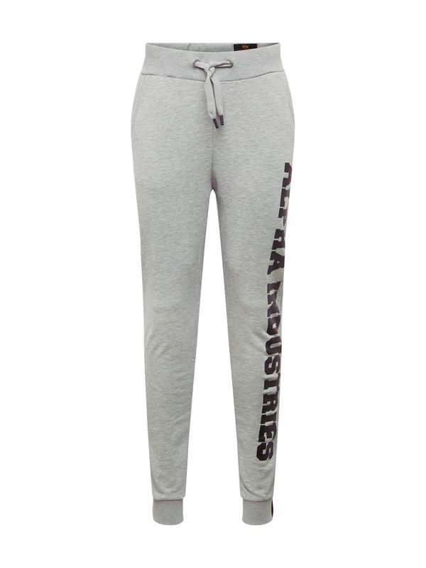 ALPHA INDUSTRIES ALPHA INDUSTRIES Панталон  сив меланж / черно