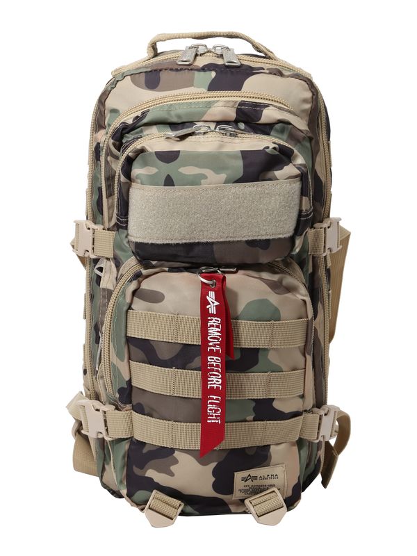 ALPHA INDUSTRIES ALPHA INDUSTRIES Раница  бежово / кафяво / зелено / черно