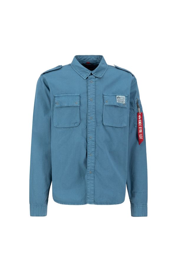 ALPHA INDUSTRIES ALPHA INDUSTRIES Риза  тюркоазен / огнено червено / бяло