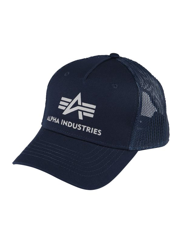 ALPHA INDUSTRIES ALPHA INDUSTRIES Шапка с козирка  нейви синьо / бяло