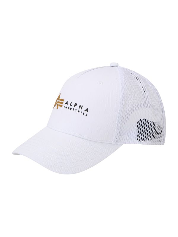 ALPHA INDUSTRIES ALPHA INDUSTRIES Шапка с козирка  пуебло оранжево-кафяво / черно / бяло