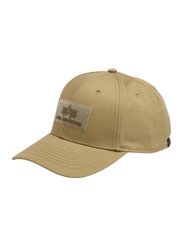 ALPHA INDUSTRIES ALPHA INDUSTRIES Шапка с козирка  светлокафяво / кафяв меланж