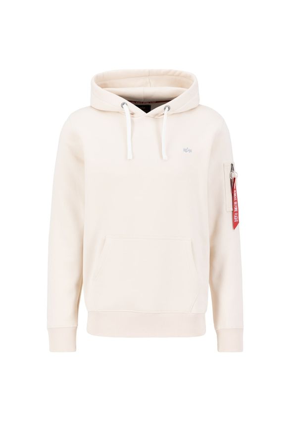 ALPHA INDUSTRIES ALPHA INDUSTRIES Суичър 'Alpha Industries'  бежово / сиво / червено