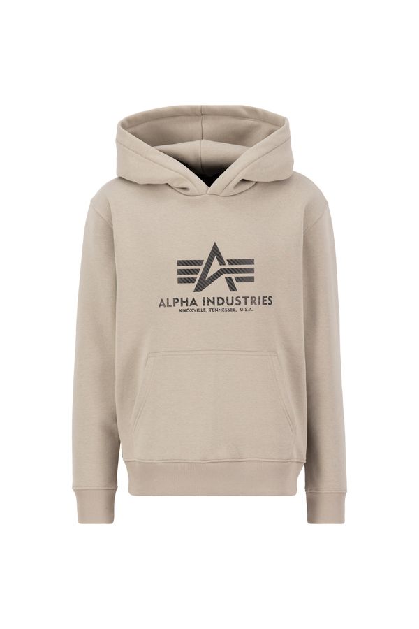 ALPHA INDUSTRIES ALPHA INDUSTRIES Суичър ' Basic Hoody Carbon'  цвят "пясък" / тъмнокафяво