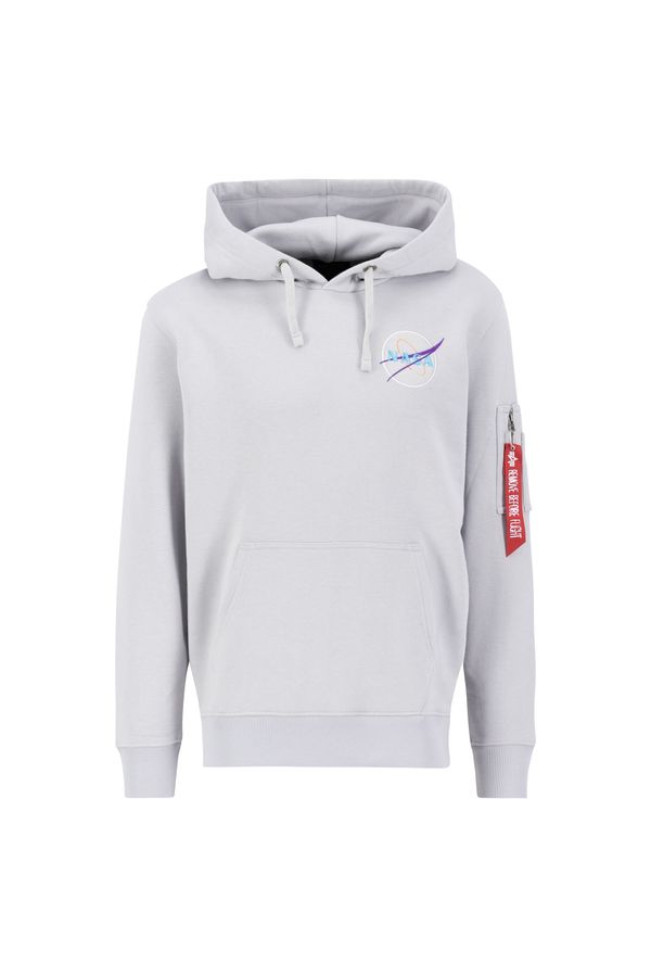 ALPHA INDUSTRIES ALPHA INDUSTRIES Суичър 'Dark Side'  сиво / светлозелено / лилав / червено