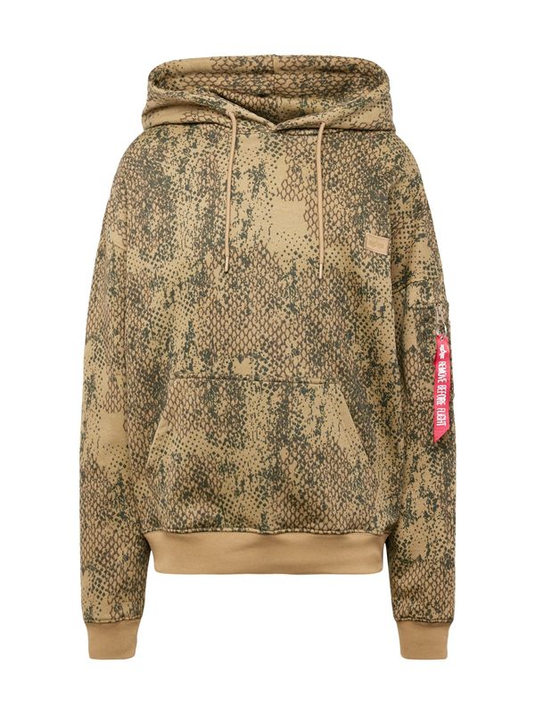 ALPHA INDUSTRIES ALPHA INDUSTRIES Суичър 'Essentials'  бежово / каки / червено