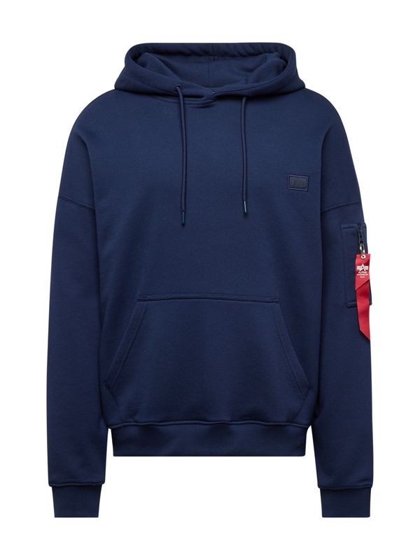 ALPHA INDUSTRIES ALPHA INDUSTRIES Суичър 'Essentials'  нейви синьо / червена боровинка / бяло