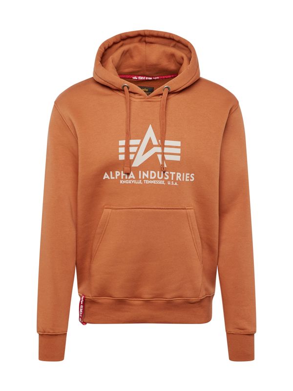 ALPHA INDUSTRIES ALPHA INDUSTRIES Суичър  коняк / мръсно бяло