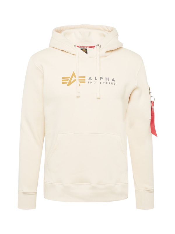 ALPHA INDUSTRIES ALPHA INDUSTRIES Суичър  къри / тъмносиво / мръсно бяло