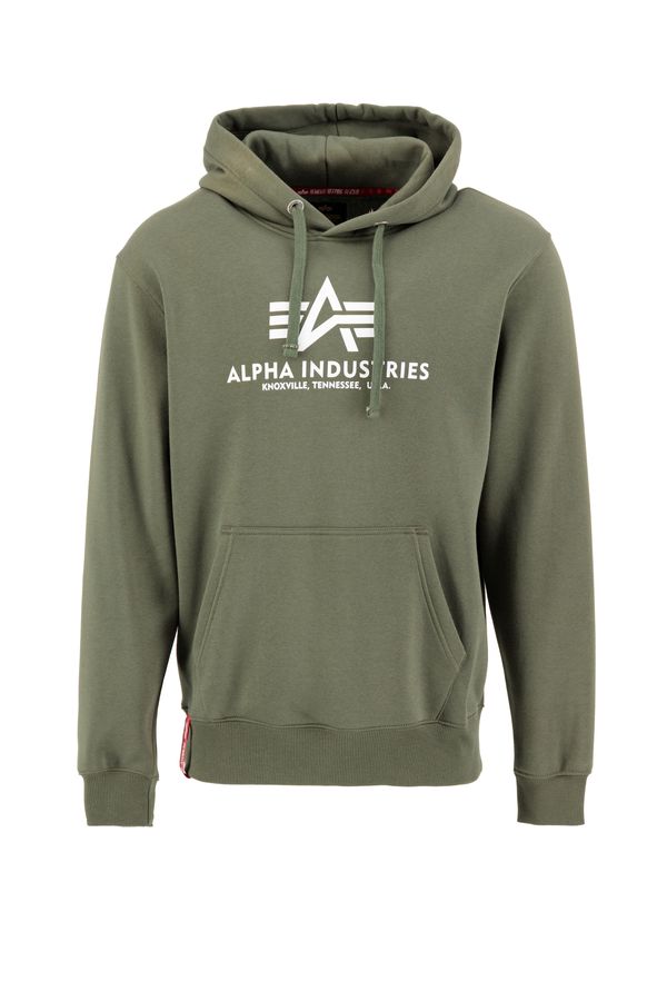 ALPHA INDUSTRIES ALPHA INDUSTRIES Суичър  маслина / бяло