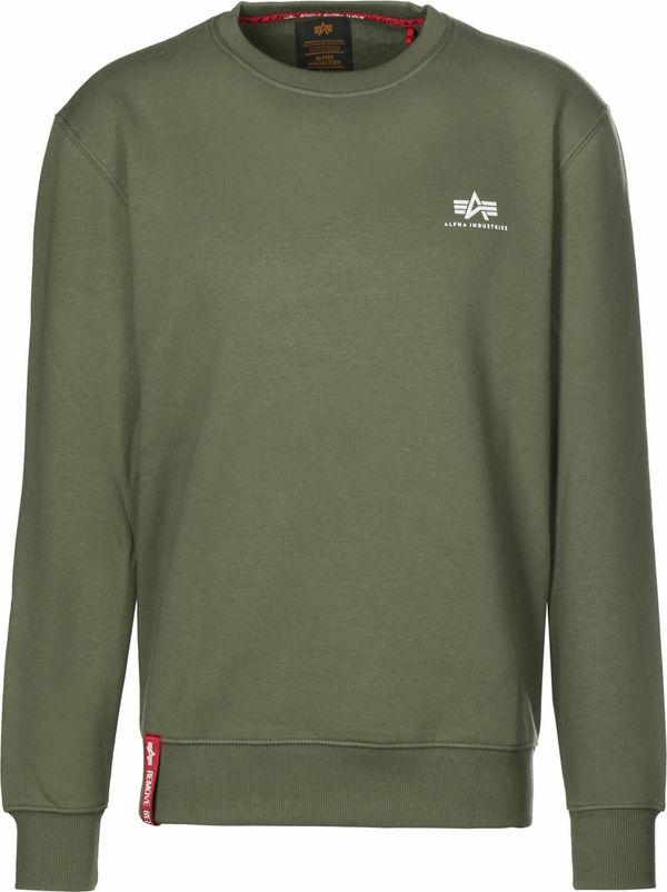 ALPHA INDUSTRIES ALPHA INDUSTRIES Суичър  маслина / бяло