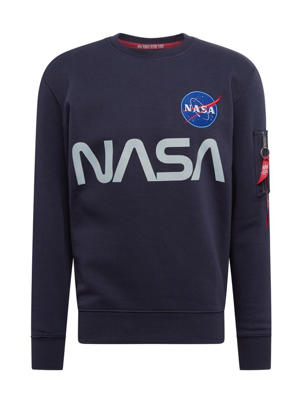 ALPHA INDUSTRIES ALPHA INDUSTRIES Суичър 'Nasa'  морскосиньо / нейви синьо / светлосиво / бяло