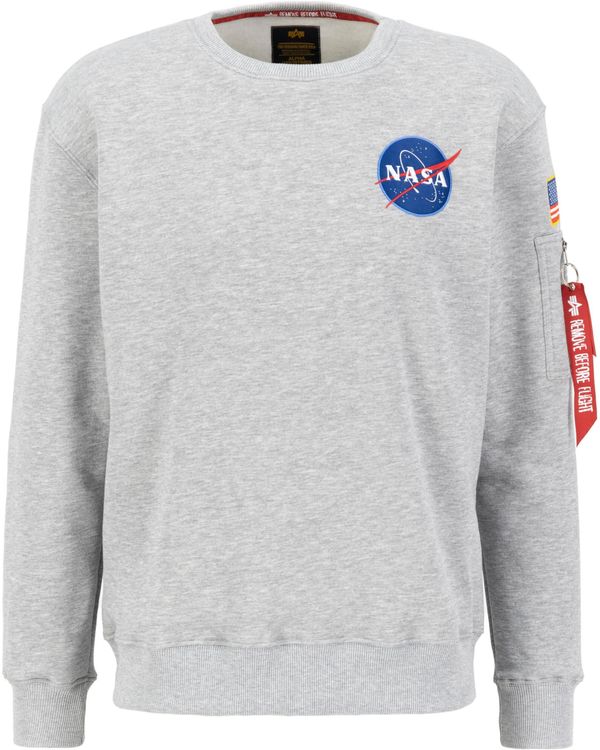 ALPHA INDUSTRIES ALPHA INDUSTRIES Суичър  синьо / жълто / сив меланж / бяло