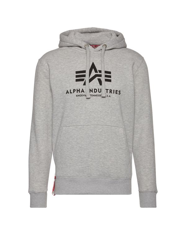 ALPHA INDUSTRIES ALPHA INDUSTRIES Суичър  сив меланж / алено / черно