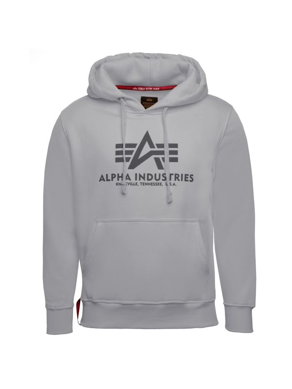ALPHA INDUSTRIES ALPHA INDUSTRIES Суичър  сиво / антрацитно черно