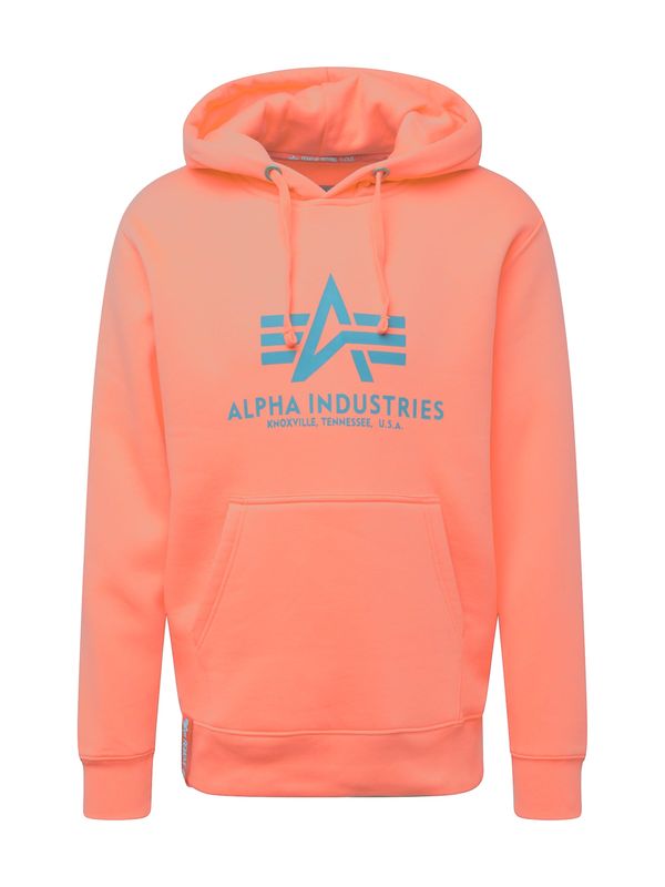 ALPHA INDUSTRIES ALPHA INDUSTRIES Суичър  сребърно сиво / оранжево-червено