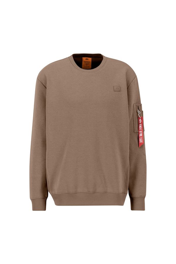 ALPHA INDUSTRIES ALPHA INDUSTRIES Суичър  таупе сиво / червено