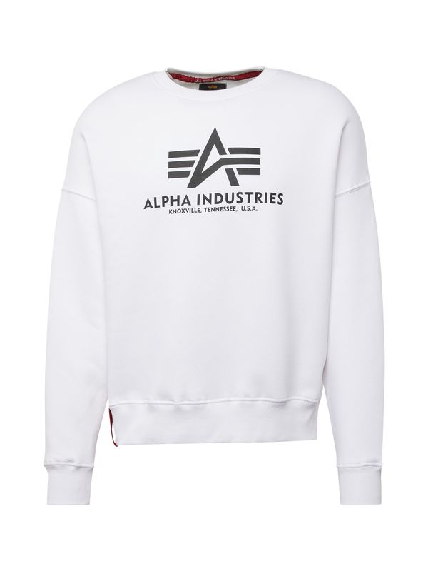 ALPHA INDUSTRIES ALPHA INDUSTRIES Суичър  тъмночервено / черно / бяло