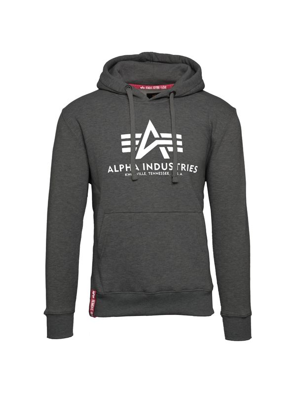 ALPHA INDUSTRIES ALPHA INDUSTRIES Суичър  тъмносиво / бяло