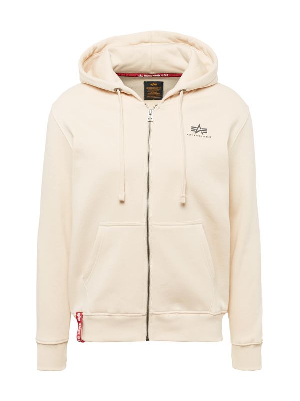 ALPHA INDUSTRIES ALPHA INDUSTRIES Суичъри с качулка  антрацитно черно / червено / мръсно бяло